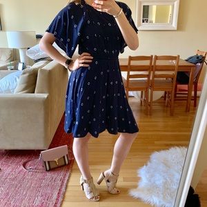 flutter sleeve dress